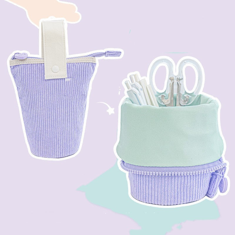 Large Capacity Collapsible Storage Pen Holder