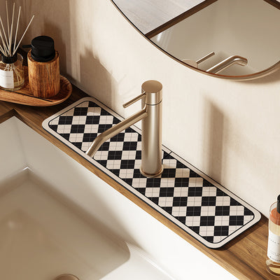 American Toilet Faucet Mat Absorbent Quick Dry Wash Basin Soft Cushion